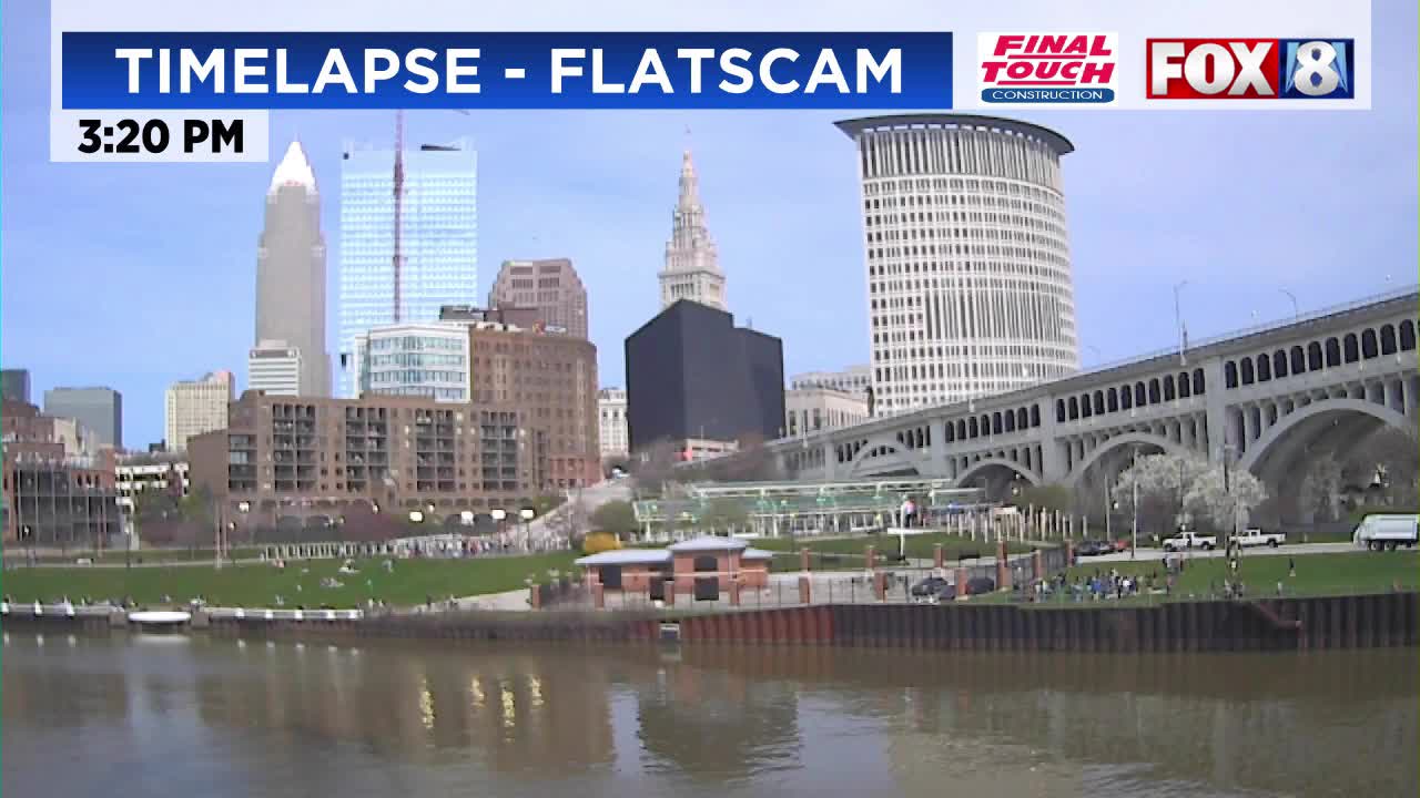 Total solar eclipse time-lapse: The Flats in Cleveland – Fox 8 ...