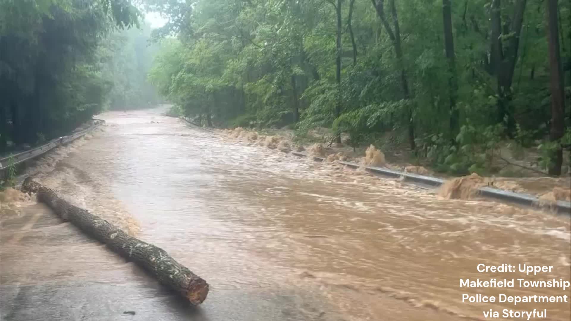 Children Swept Away In Pennsylvania Floods (Credit: Upper Makefield ...