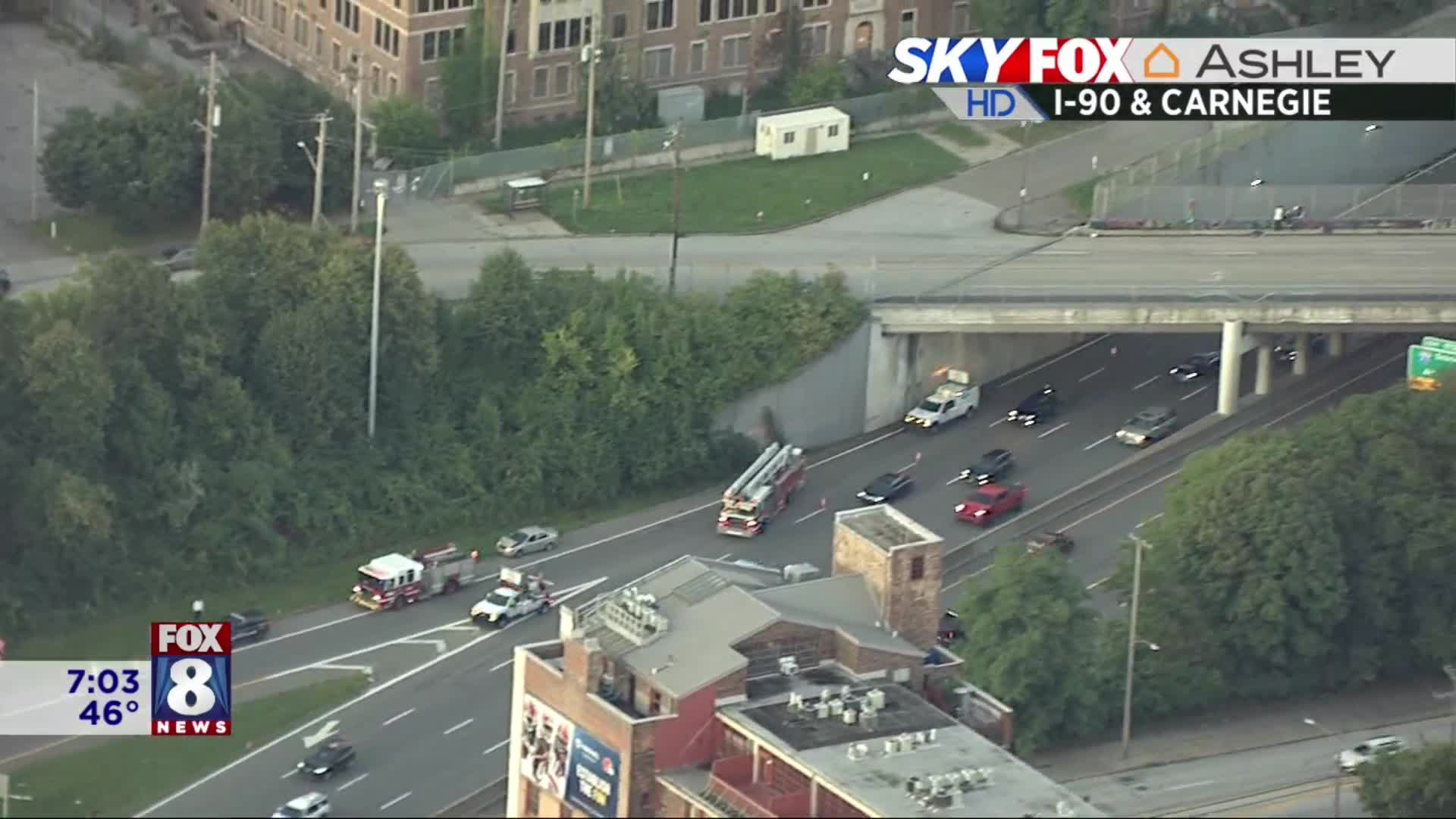 TRAFFIC ALERT: Crash on I-90 blocking Carnegie exit – Fox 8 Cleveland WJW