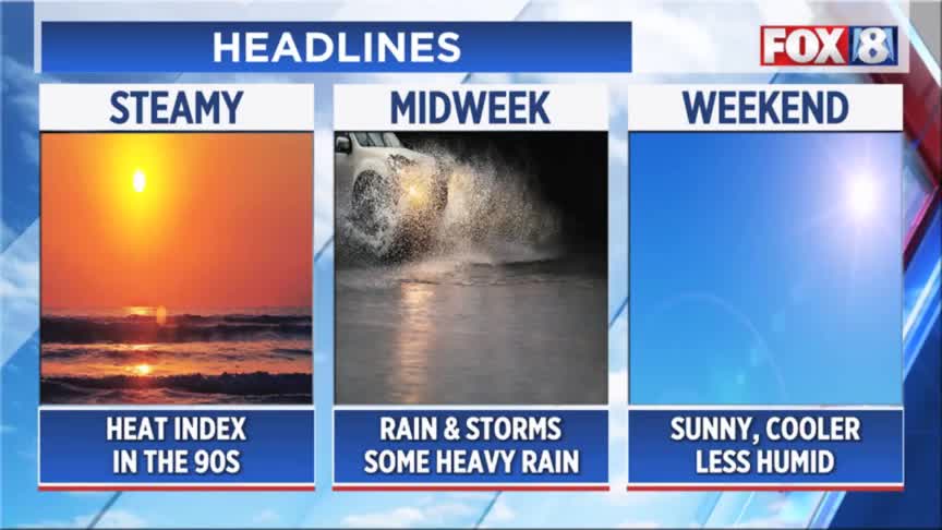Hot, humid and rain on the way – Fox 8 Cleveland WJW