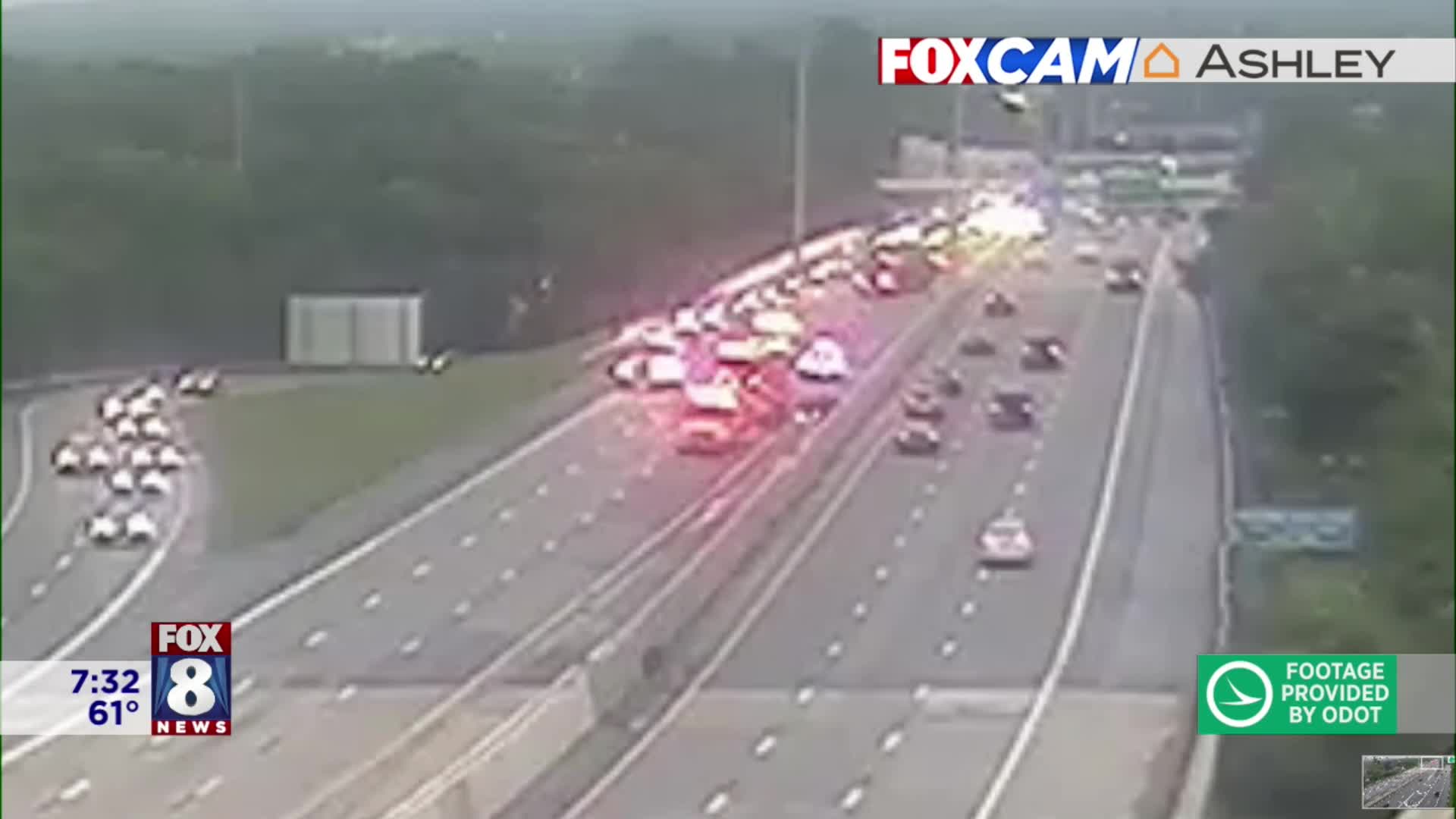 TRAFFIC ALERT: Crash blocking all lanes of I-71N – Fox 8 Cleveland WJW
