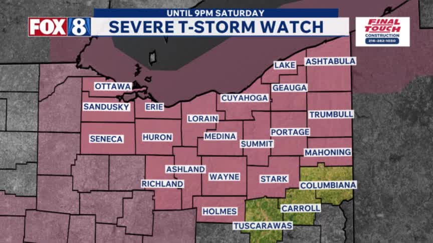 Strong to severe storms possible Saturday night – Fox 8 Cleveland WJW