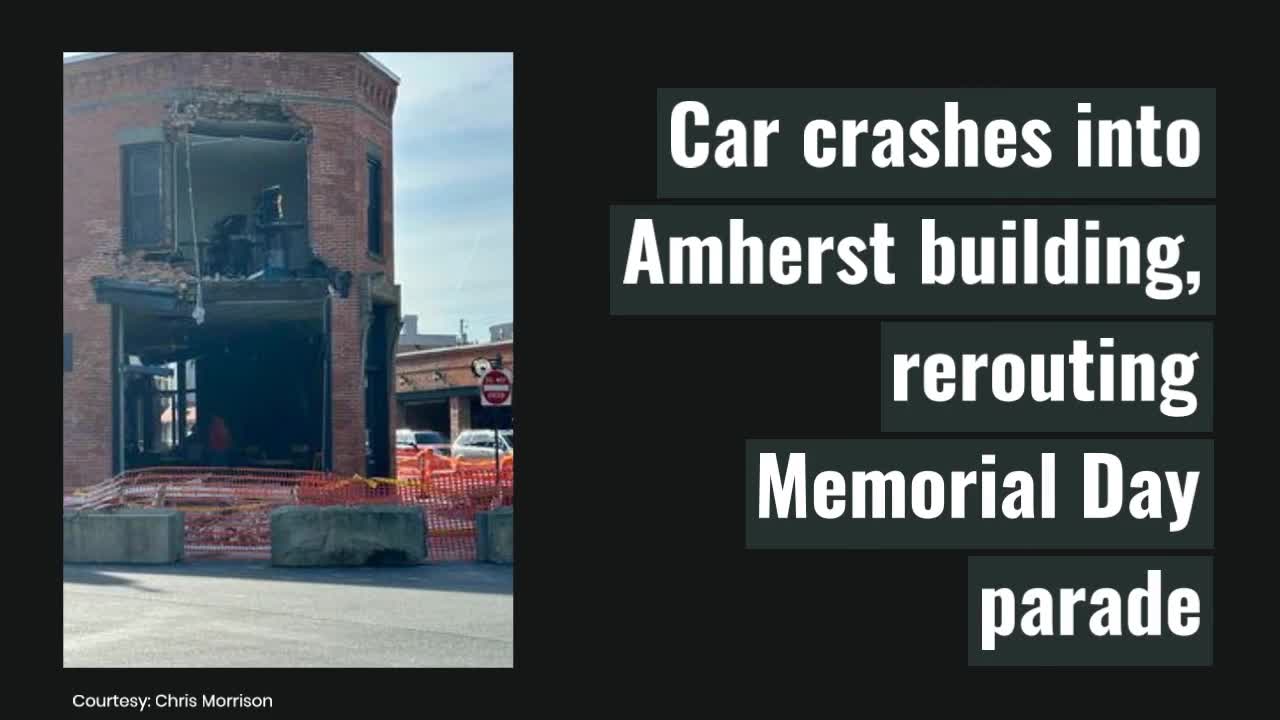 How many times a day do cars crash into buildings?