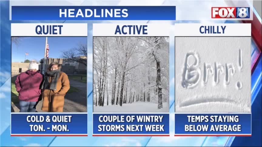 Looking at 3 storms in the week ahead – Fox 8 Cleveland WJW