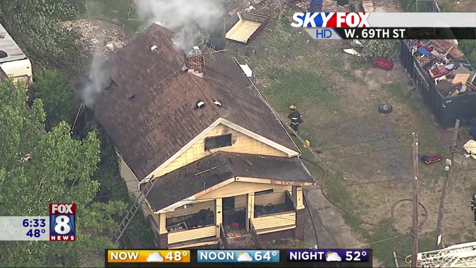 CLE firefighter injured in vacant house fire – Fox 8 Cleveland WJW