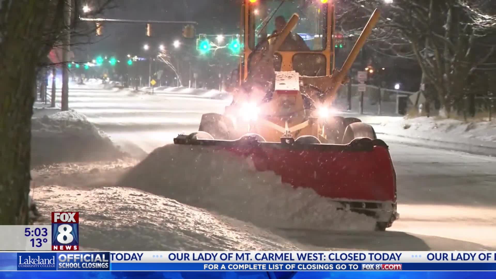 Crews working around the clock to clear roads – Fox 8 Cleveland WJW