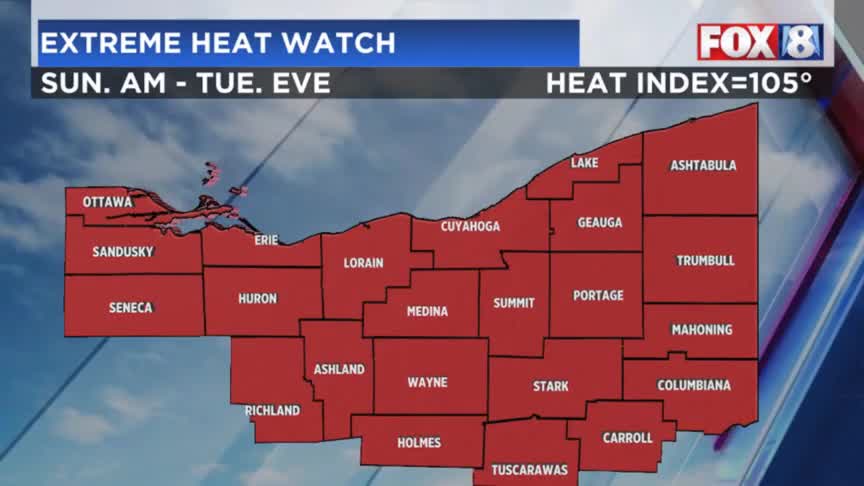Extreme heat watch starts this weekend: What to know – Fox 8 Cleveland WJW