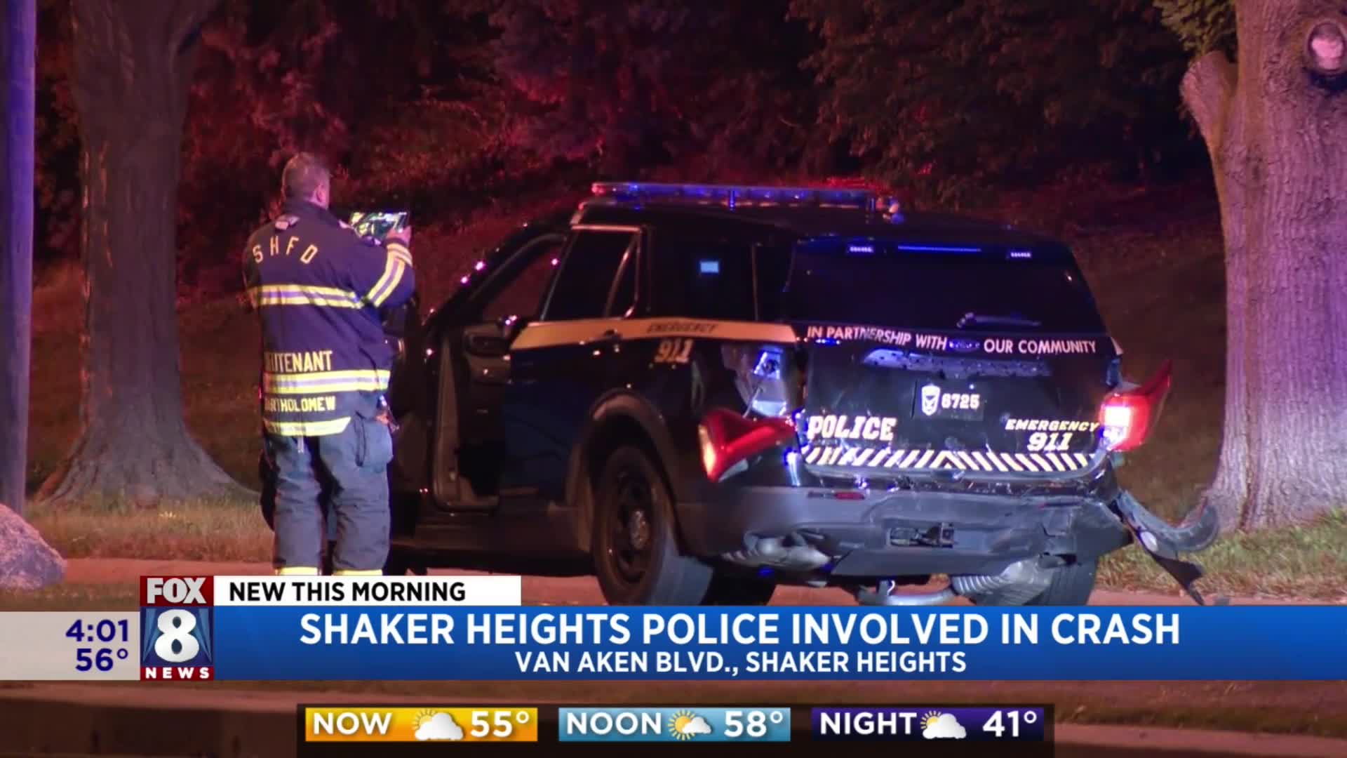 Local police cruiser involved in overnight crash – Fox 8 Cleveland WJW