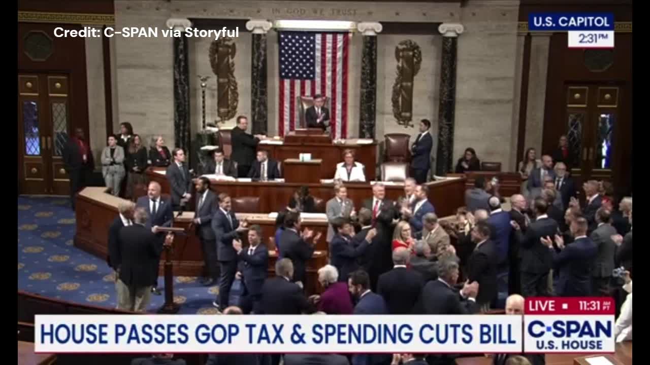 Big Beautiful Bill passes House: GOP chants USA (Credit: C-SPAN via ...