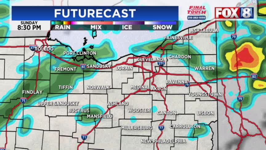 FORECAST: Widespread rain, then snowy mix – Fox 8 Cleveland WJW