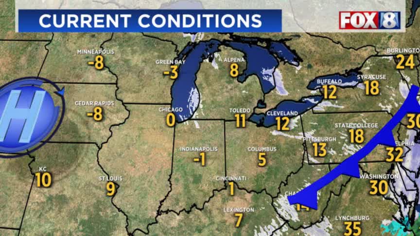 Tracking: More weekend snow and frigid temps – Fox 8 Cleveland WJW