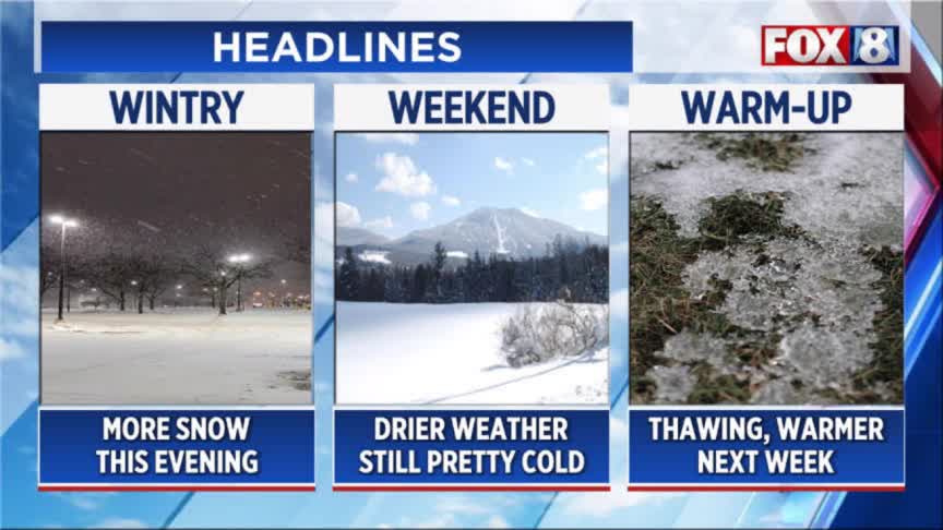 FORECAST: Cold sticks around, more snow on the way – Fox 8 Cleveland WJW
