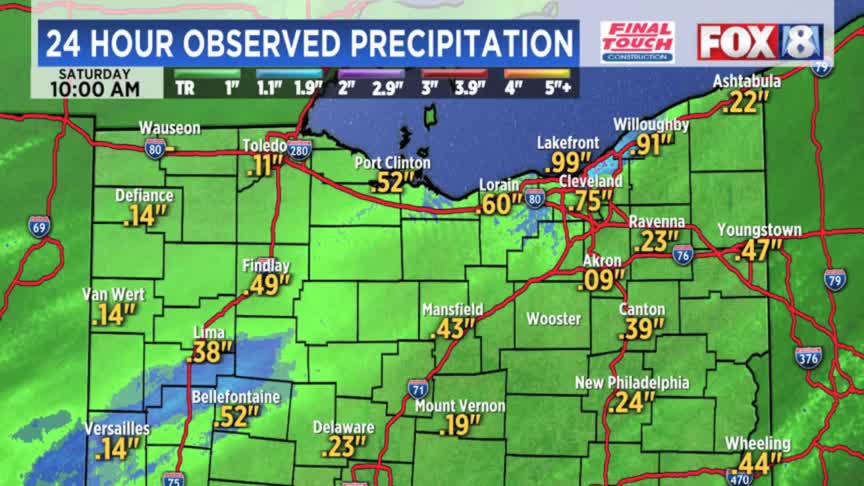 Skies clearing this afternoon, temps stay cool – Fox 8 Cleveland WJW