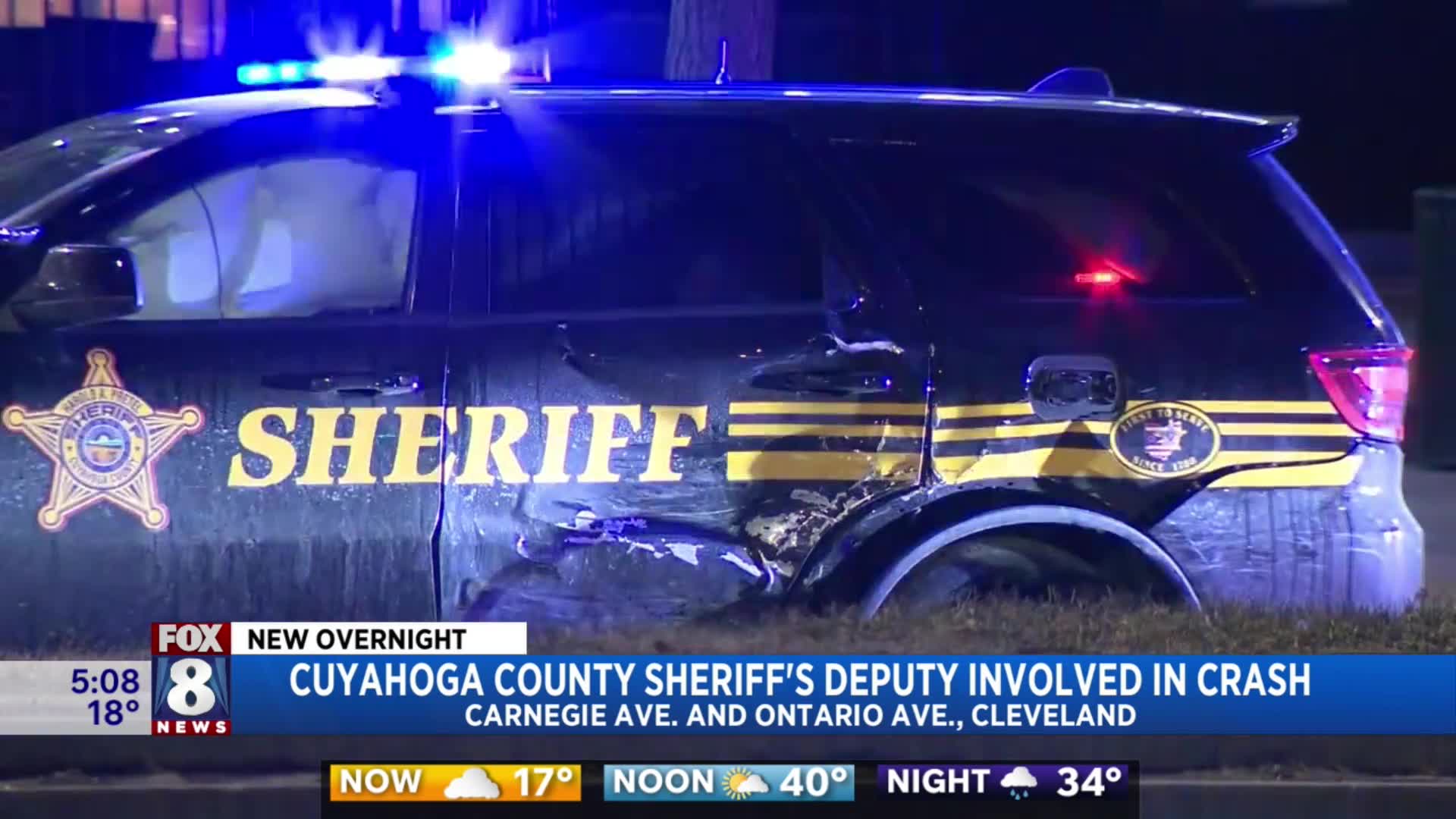 Sheriff deputy involved in overnight crash – Fox 8 Cleveland WJW