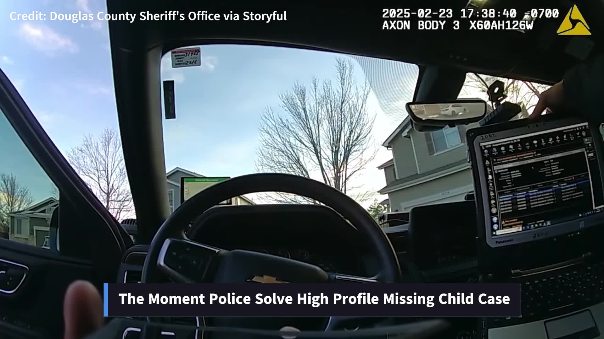 Moment officers solve high profile missing child case (Credit: Douglas ...