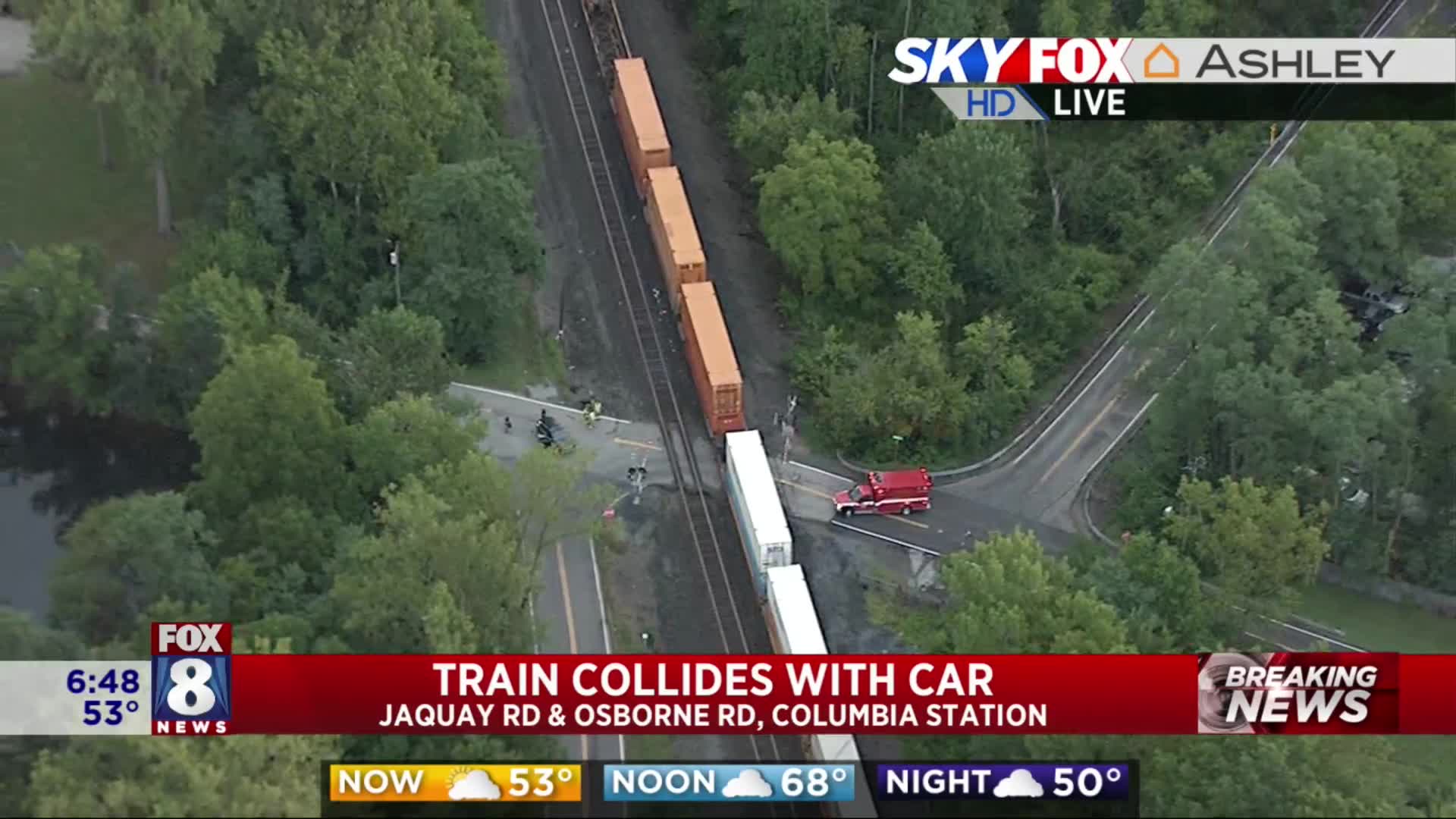 TRAFFIC ALERT: Car vs. Train – Fox 8 Cleveland WJW