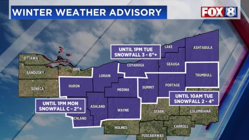 Winter Weather Advisory issued in Northeast Ohio – Fox 8 Cleveland WJW