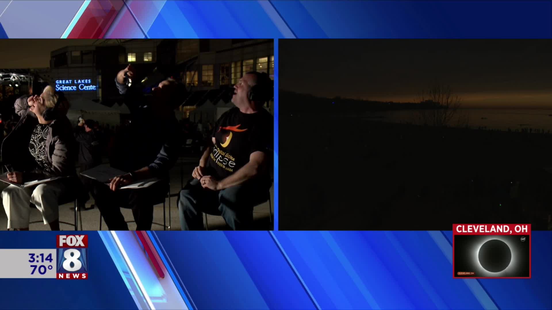 Fox 8 anchors react to totality Fox 8 Cleveland WJW