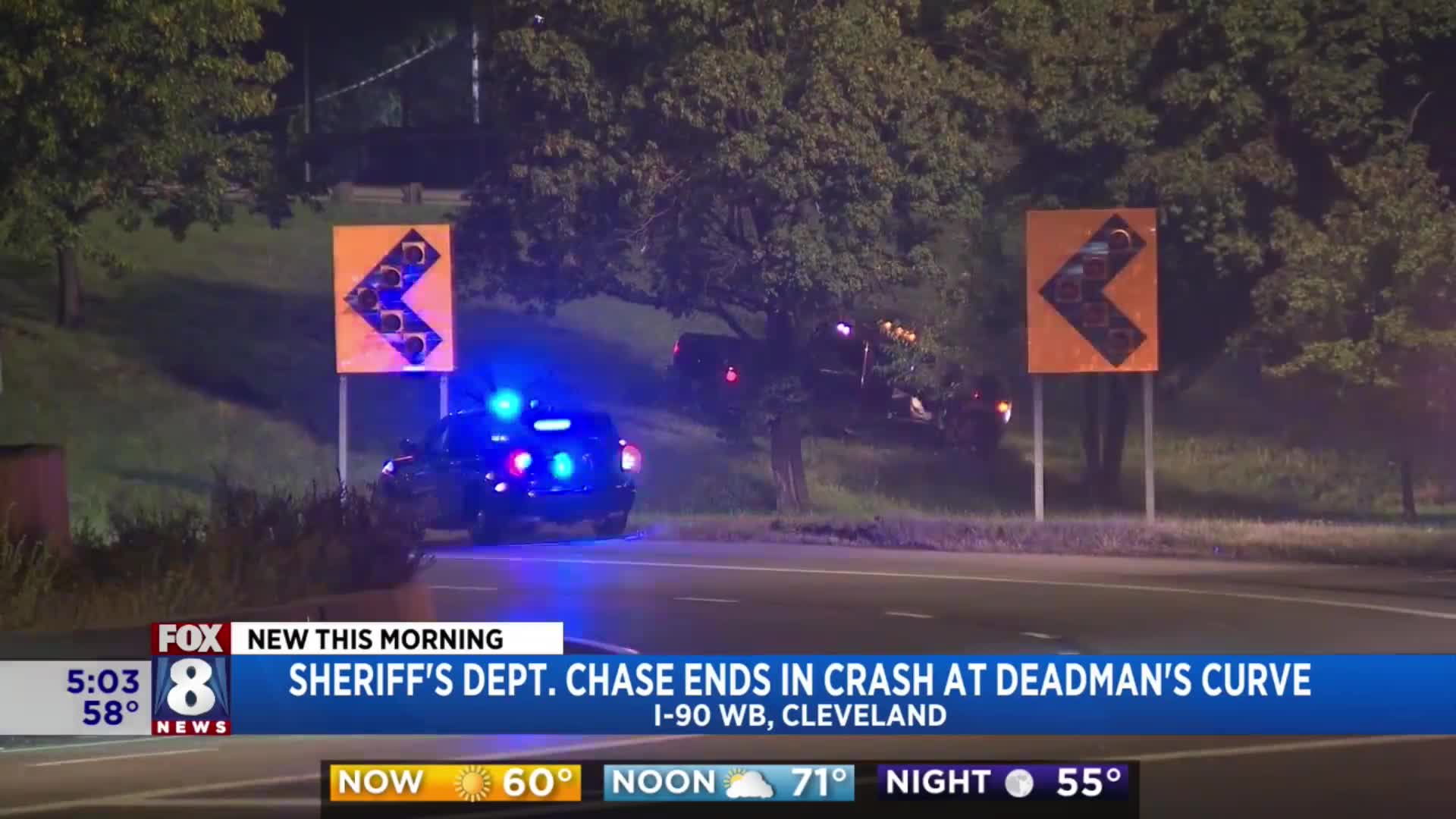 Fleeing truck crash on Dead Man’s Curve – Fox 8 Cleveland WJW