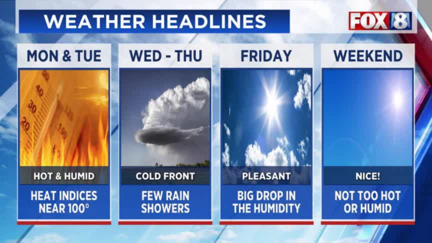 Relief from the heat and humidity is coming – but when? – Fox 8 ...