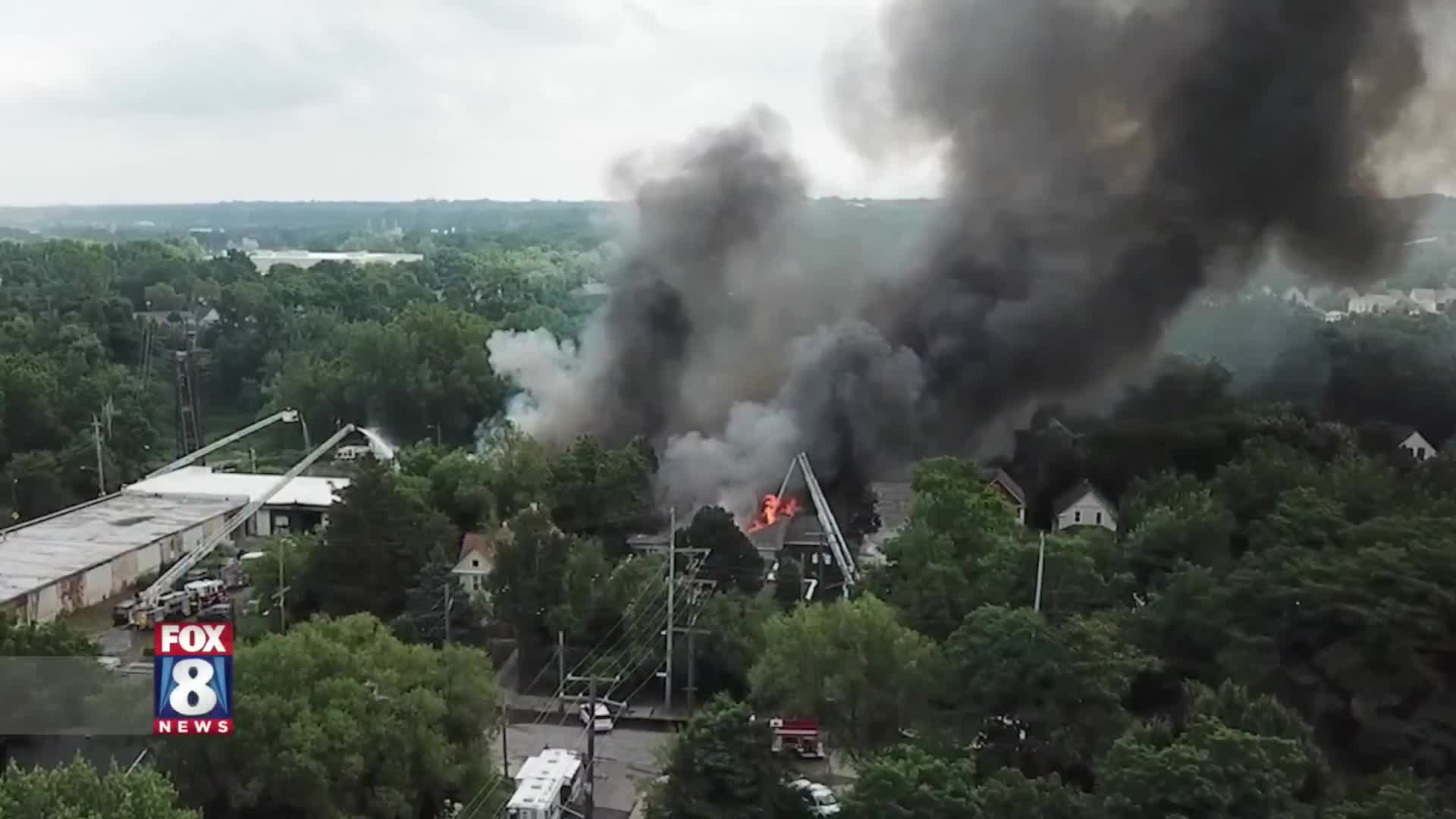 ‘Heavy’ industrial fire in Cleveland spread to homes – Fox 8 Cleveland WJW