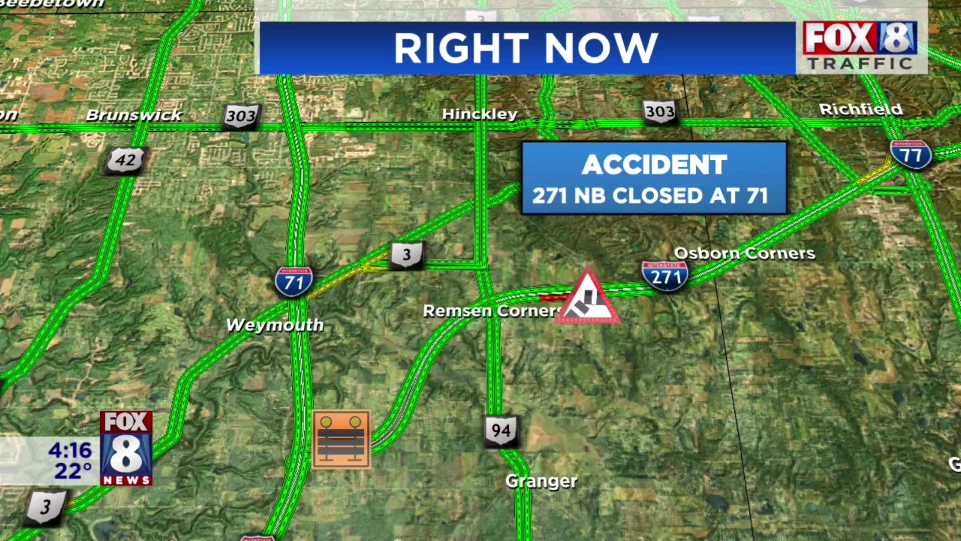Hazmat situation closes I-271 in Medina County – Fox 8 Cleveland WJW