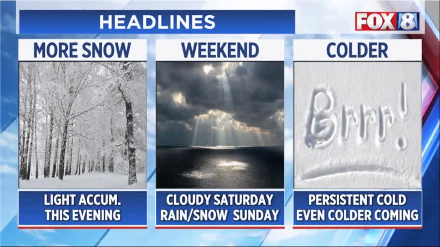 Light snow Friday night — what about the weekend? – Fox 8 Cleveland WJW