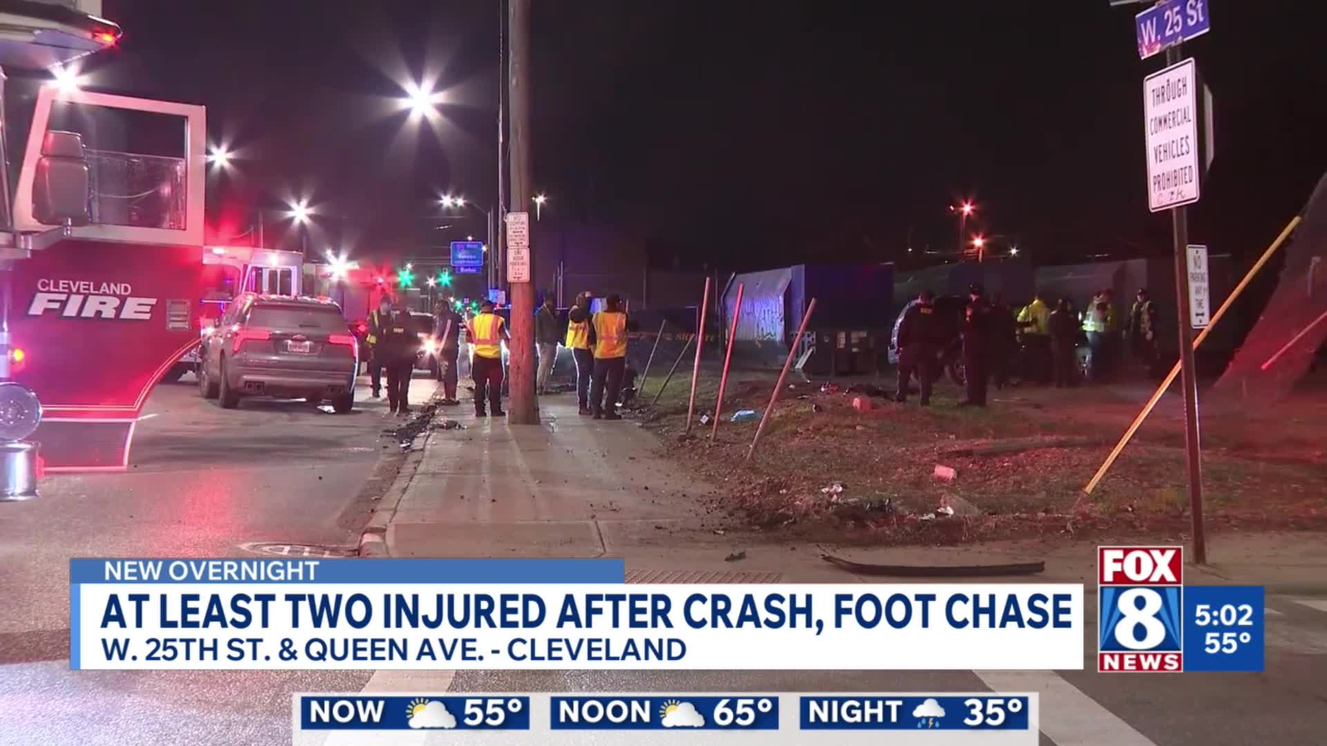 Two injured after crash, foot chase – Fox 8 Cleveland WJW