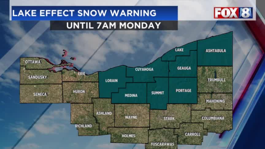 Lake Effect Snow Warning continues in NE Ohio – Fox 8 Cleveland WJW