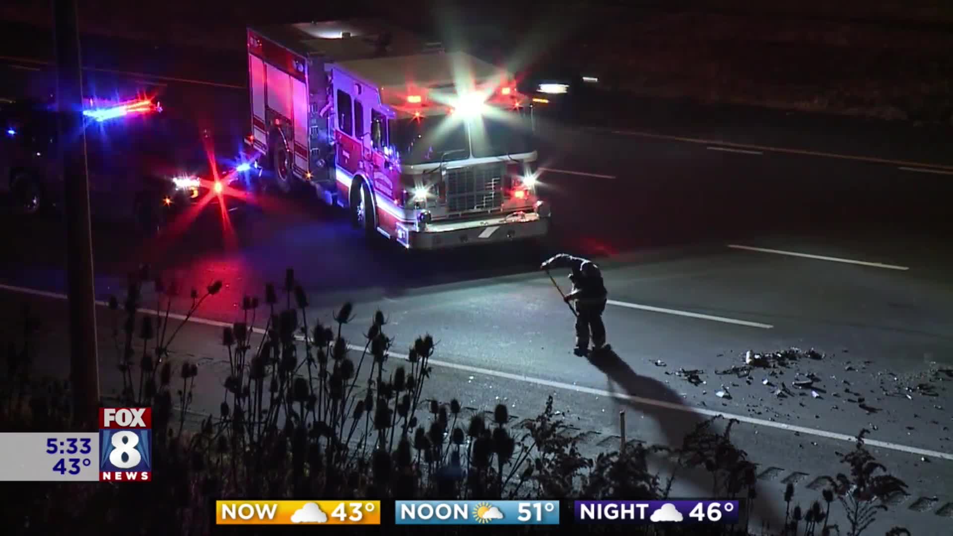 Early morning crash on I-480 – Fox 8 Cleveland WJW