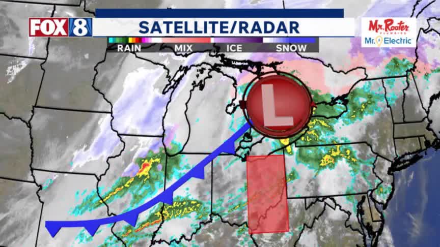 Rain, gusty winds and dip in temps Wednesday night – Fox 8 Cleveland WJW