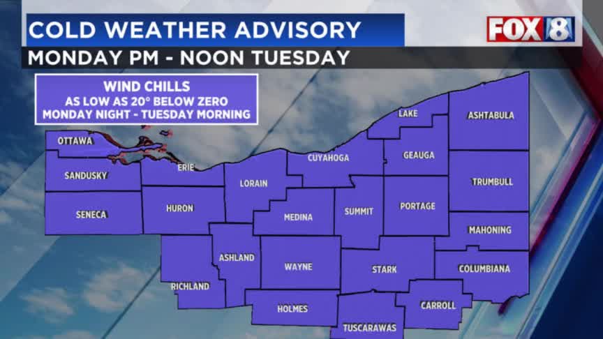 Bitterly cold air settles in, high temps in the teens – Fox 8 Cleveland WJW