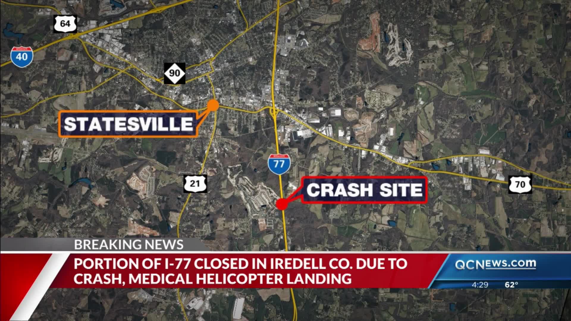 Serious wreck shuts down I-77 North and South in Iredell County – Queen ...